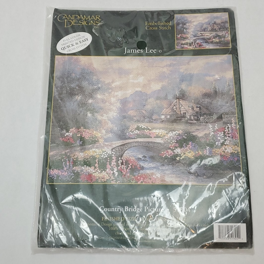Candamar Designs Embellished cross stitch James Le Kit # 51304 New Vintage